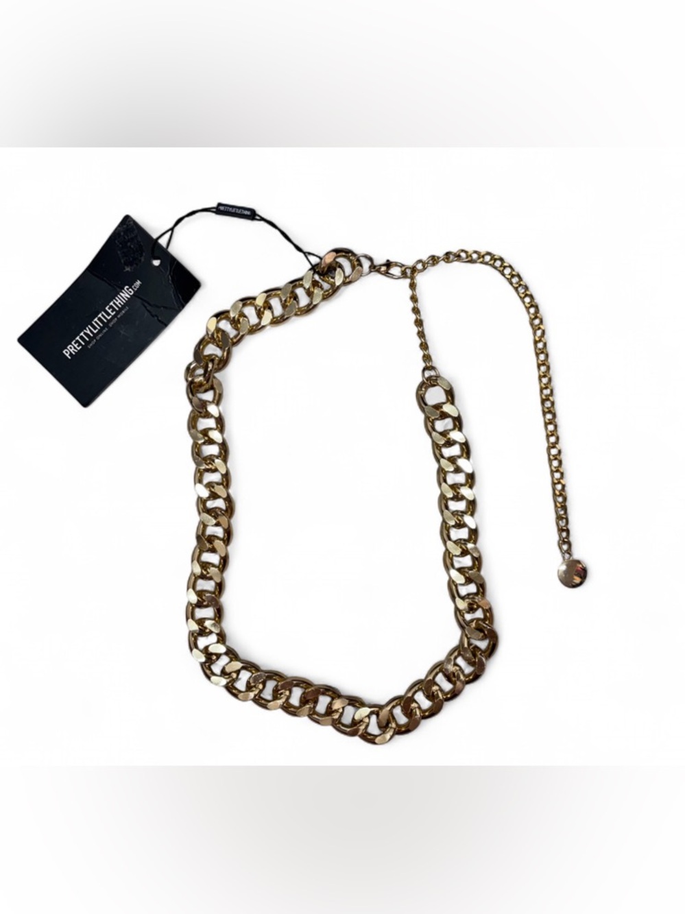 PRETTY LITTLE THING CHUNKY GOLD TONE BELT